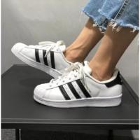 ราคา Overseas purchasing Adidas women's shoes men's shoes Clover board shoes Adidas Super superstar Gold (25753894466)