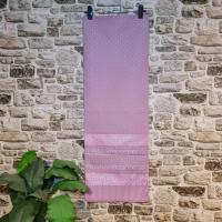 ราคา 277.ผ้าฝ้าย ผ้าไทย ผ้าซิ่น ผ้าทอทั้งผืน ลายยกดอกลำพูน สีชมพูดิ้นเงิน (26641601084)