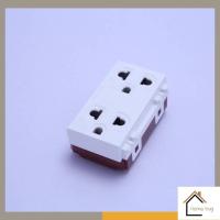 ราคา เต้ารับกราวด์คู่ ยูนิเวอร์แซล ม่านนิรภัย NP-4205A (19687012781)