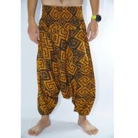 ราคา Harem pants กางเกงม้งเด็กดอย (Unisex) กางเกงม้งยาว กางเกงผ้าฝ้าย (2243568130)