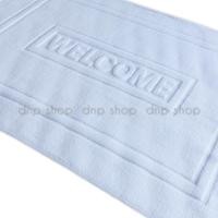 ราคา ผ้าขนหนู Cotton 100% เช็ดเท้าโรงแรม ลาย Welcome สีขาว ขนาด 20" x 30" (8 ปอนด์) (20146830525)