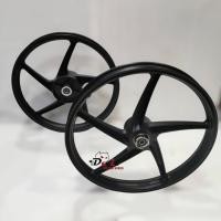 ราคา ล้อแม็ก เวฟ110i WAVE110i,WAVE125iปลาวาฬ,สีดำด้าน หน้าดิส-หลังดั้ม 1.40/1.60x17 5ก้าน ลายเดิมติดรถ (14747385650)