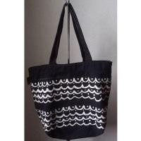 ราคา กระเป๋าผ้าแคนวาสหนาพิมพ์ลาย Rootote ของญี่ปุ่น สะพายไหล่ได้ ขนาด 16 × 12 นิ้ว (29505365379)
