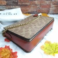 ราคา ❗ส่งฟรี❗Coach งานช็อป แท้ CHAIN CROSSBODY #F89175 (3755685121)