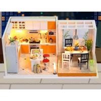 ราคา บ้านตุ๊กตา บ้านจิ๋ว DIY ชุด Kitchen Design ห้องครัวจิ๋ว โมเดลห้องครัว โมเดลจิ๋ว มีฝาครอบกันฝุ่น พร้อมส่งทันที (2918062804)