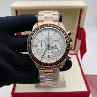 ราคา Rose Gold Mens Three-Eye Single Calendar Quartz Watch นาฬิกาสายเหล็ก (28031172898)