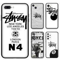 ราคา SAMSUNG แฟชั่นนุ่มสีดําเคสโทรศัพท์สําหรับsamsung Galaxy S9 S9Plus S10 S10E S10Lite S10 Plus 3O26 Stussy (27628802868)