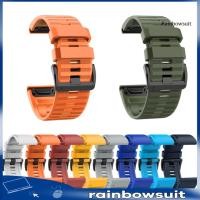 ราคา RB 26 มม.ซิลิโคนกีฬานาฬิกาสายรัดข้อมือสําหรับ Garmin Fenix 6X 5X 3 HR D2 Bravo (43562877531)