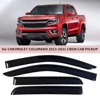 ราคา เหมาะสําหรับ Chevrolet Colorado CREW CAB 2013-2021 Rain Block Side Window Deflector Rain Eyebrow (24796942887)