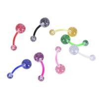 ราคา จิวสะดือพลาสติกกากเพรช ซิลิโคน เหมาะกับคนแพ้ง่าย (19088673815)