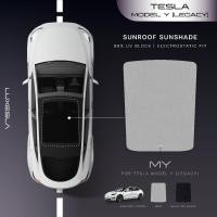 ราคา Luxesla ม่านบังแดดสุญญากาศ Tesla Y Legacy หลังคา Glass Roof วัสดุ Suede หนังกลับพรีเมี่ยม (27440398331)
