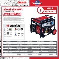 ราคา WELPRO - AAWPGENG9000 เครื่องกำเนิดไฟฟ้า Gasoline Generator SC9000ETHD (25289361794)