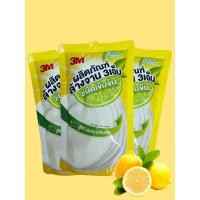 ราคา น้ำยาล้างจาน3M ผลิตภัณฑ์ล้างจานเอ็ม ชนิดเข้มข้น สูตรเลมอน แบบถุง400ml (29374775607)