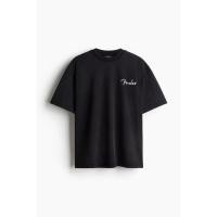 ราคา H&M(เอชแอนด์เอ็ม) เสื้อยืดเข้ารูปทรงโอเวอร์ไซส์ Men Oversized Fit T-shirt 1159823_11 (29476622271)
