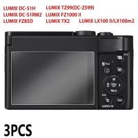 ราคา 3pcs ป้องกันหน้าจอฟิล์มกระจกนิรภัย 9H ฟิล์มสําหรับ Panasonic LUMIX DC-TZ99/ZS99/S1H/S1RM2/FZ85D/FZ1000 II/TX2/LX100 II/LX100m2 (42313550731)