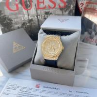 ราคา ตัวเรือนสีทองประดับคริสตัล มีเข็มบอกวัน, วันที่ ✨ นาฬิกา Guess GW0439L2 Princess Black (24665657627)