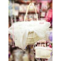 ราคา กระเป๋าโบว์จัมโบ้แต่งมุก สไตล์ฟรุ้งฟริ้งแต่งขนนก สำหรับสายแบ๊ว (ผู้หญิง)✨✨ (8705216647)