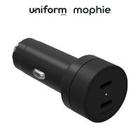 ราคา ที่ชาร์จในรถ mophie-ACC-Car Charger-Dual USBC-60W-FG-BLK-INTL (40001570270)