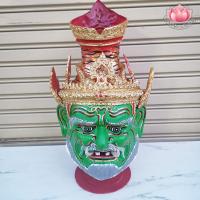 ราคา เศียรปู่ฤษีเพชรฉลูกัณฑ์ หน้าาเขียว เศียรครอบ งานไฟเบอร์ ประดับเพชร (22084600259)