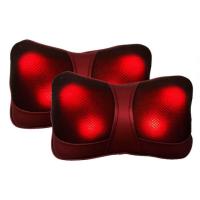 ราคา เครื่องนวดไฟฟ้าเบาะนวดไฟฟ้า หมอนนวดคอ 2 ชิ้น (สีแดง) (5663301971)