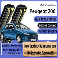 ราคา Peugeot 206 206CC ที่ปัดน้ําฝน (2000-2010) อัพเกรดใหม่รถ Double Rubber Strip Wiper (43016061226)