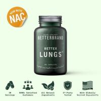 ราคา BetterLungs Mullein Mucus Detox Capsules พร้อม NAC (60 แคปซูล) | วิตามินดี เอลเดอร์เบอร์รี่ โสม มัลเลอิน และเห็ดหลินจือ | For Lung Health ภูมิแพ้ ไซนัส และมูคัส รีลีฟ (42120416226)