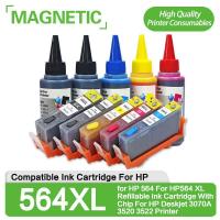 ราคา เข้ากันได้กับ HP 564 สำหรับ HP 564 XL ตลับหมึกรีฟิลพร้อมชิปสำหรับเคร (25509122410)