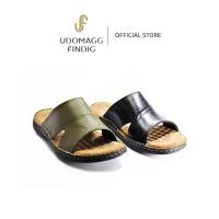 ราคา Udomagg&Findig อุดมเอก ฟินดิจ รองเท้าหนังแท้คุณผู้ชาย แตะแบบสวม รหัส MT616 (23160301948)