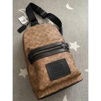 ราคา (ผ่อน0%) กระเป๋า เป้ชาย Coach Academy Pack In Signature Canvas 32217 ลายซี สีเทาดำ คาดอก คาดหลัง งา (28571158846)