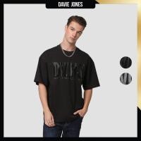 ราคา DAVIE JONES เสื้อยืด ทรงใหญ่พิเศษ Logo Oversized Extra Fit T-Shirt LG0068 LG0071 สีดำ (25762415692)