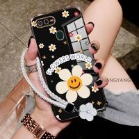 ราคา สําหรับ OPPO A5S A12 A7 F9 ซิลิโคนเคสโทรศัพท์ไฟฟ้าความงามการ์ตูนดอกทานตะวันหน้ายิ้มรูปแบบและการออกแบบใหม่ TPU soft case ฟรีเชือก (29933173413)