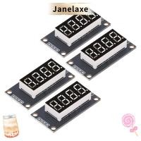 ราคา JANELAXE โมดูลแสดงหลอดดิจิตอล 4 ชุด, ชิปไดรฟ์ TM1637 พร้อมตัวแปลงขา LED ส่วน, 4 หลัก 7 ส่วน 0.36 นิ้วสีแดง/สีเขียว/สีขาว/สีเหลือง/สีฟ้าหลอดนาฬิกาแสดง (44272584032)