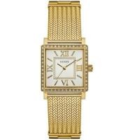 ราคา GUESS Women's Metal Analog Dress Watch Gold, w0826l2 (28677061416)
