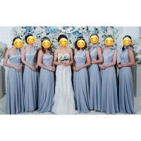 ราคา ชุดราตรียาว สีเทา ชุดเพื่อนเจ้าสาว มือสอง (14354485760)