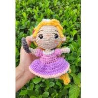 ราคา ตุ๊กตาถักไหมพรมน่ารักๆ ถักเอง ราพันเซล Disney princess โครเชต์ Rapunzel (25644908362)