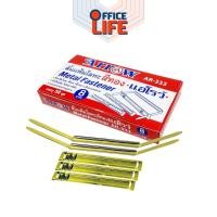 ราคา ARROW (แอโรว์) ลิ้นแฟ้มโลหะ ลิ้นแฟ้ม รุ่น AR-333 สีทอง 50 ชุด ( 1 กล่อง ) (43656801279)