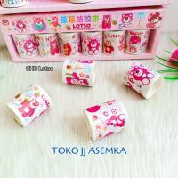 ราคา SOLATIP WASHI TAPE CHC LOTSO 1 PCS ม้วนสตรอเบอร์รี่ BEAR TOY STORY สติ๊กเกอร์สีชมพู WHOLESALE (42720606775)