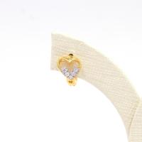 ราคา Happy Jewelry ต่างหูห่วงหัวใจ ฝังเพชรน่ารักๆ ต่างหูทองเพชรแท้ ทองแท้ 37.5% ER244 (21260238816)