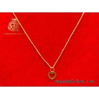 ราคา สร้อยคอทองคำ ซีโอ ระย้าห้อยจี้หัวใจ น้ำหนัก 1 กรัม พร้อมใบรับประกัน (28630290032)