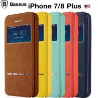ราคา Baseus Casing iPhone 7 Plus 8 Plus Simple Series Leather Case (18080145653)