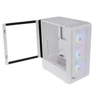 ราคา เคสคอมพิวเตอร์ Thermaltake S200 TG ARGB Snow Mid Tower case สีขาว (44256524244)