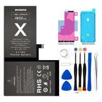 ราคา 1Pcs แบตเตอรี่ความจุสูงสำหรับ iPhone 7 8 Plus X XS Max XR 11 12 Pro Max Mini เปลี่ยน Bateria พร้อมชุดเครื่องมือ (20283537749)