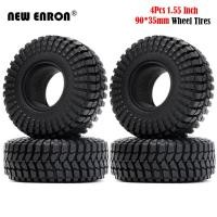 ราคา 4 ชิ้น 1.55 "90 * 35 มม. ยางล้อยาง 1.55 นิ้วสำหรับ RC รถตีนตะขาว MST JIMNY RC4WD D90 TF2 Tamiya CC01 LC70 LC80 แกน 90069 (43850860011)