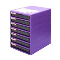 ราคา ONE ตู้เอกสาร 7 ชั้น โครงม่วงลิ้นชักเทา TCB-7 (24713452791)