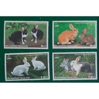 ราคา แสตมป์ชุดที่ระลึกงานแสดงตราไปรษณียากรแห่งชาติ 2542 ชุดภาพกระต่าย (24481284429)