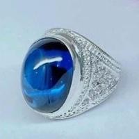 ราคา แหวนชายเงินแท้ไพลินcz ลายไทยเงินแท้ 92.5% (19724326721)