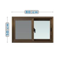 ราคา HomePro หน้าต่างบานเลื่อน อะลูมิเนียม S-S มุ้ง F10 80X50 ซม. สีน้ำตาล แบรนด์ WINDOW ASIA (27237759434)