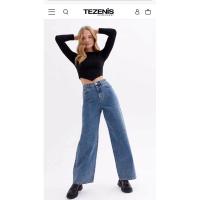 ราคา กางเกง ยีนส์ขายาว แบรนด์ TEZENIS สี ยีนส์กลาง NEW‼️TEZENIS แ ท้ กางเกงยีนส์เอวสูงผ้าดีมากกยืดหยุ่นใส่สบายสุด (21483735971)
