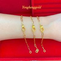 ราคา สร้อยข้อมือทอง1สลึง Yonghenggold ลายโซ่ ทองคำแท้96.5% มีใบรับประกัน (6641687892)