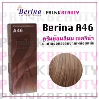 ราคา (กล่อง) เบอริน่า ครีมย้อมสีผม สีน้ำตาลอ่อนธรรมชาติเหลือบหม่น A46 Berina (21590167314)